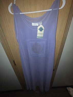 Vintage Kloz Lyne Hi Lo Sheer Overlay Dress